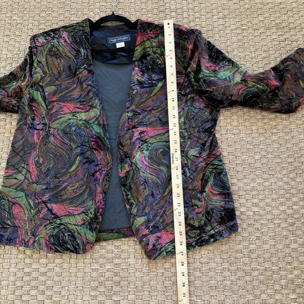 Vintage Maggie McNaughton Multicolor Pattern One Button Blazer Women’s Size 20W - Picture 13 of 13